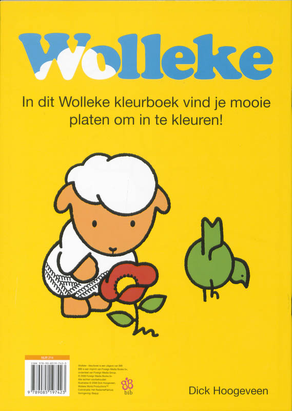 Achterkant van Kleurboek