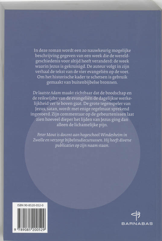 Achterkant van De laatste Adam