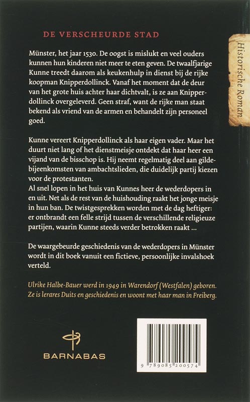 Achterkant van De verscheurde stad