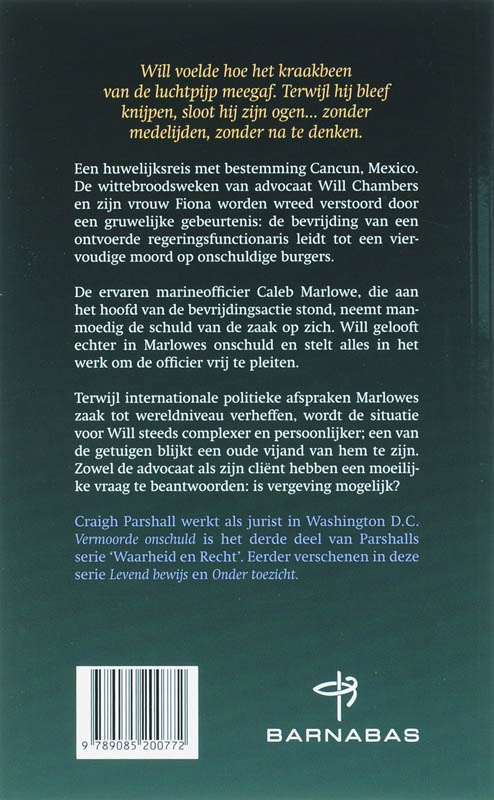 Achterkant van Vermoorde onschuld