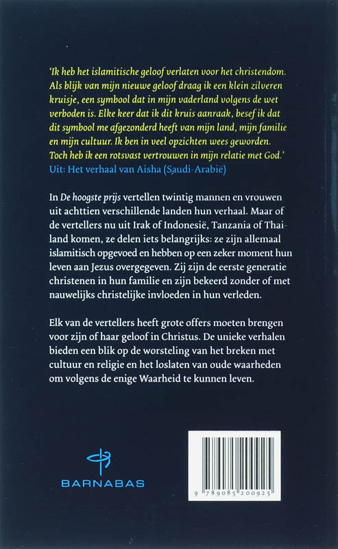 Achterkant van De hoogste prijs