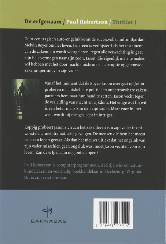 Achterkant van De erfgenaam