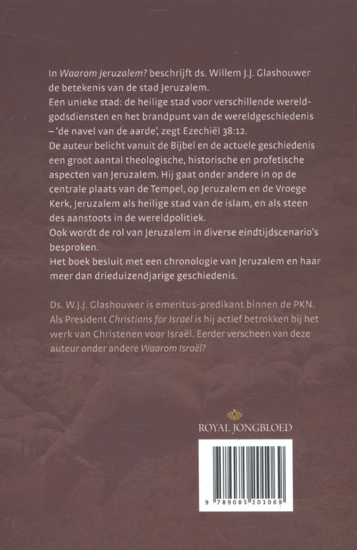 Achterkant van Waarom Jeruzalem?
