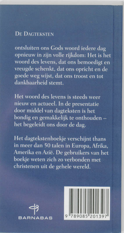 Achterkant van Dagteksten 2010