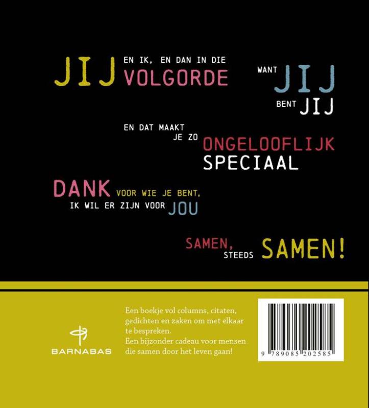 Achterkant van Samen!