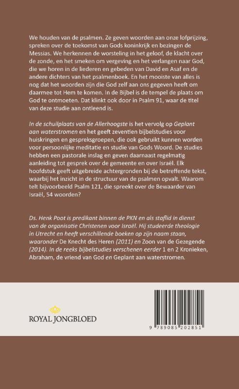 Achterkant van In de schuilplaats van de Allerhoogste