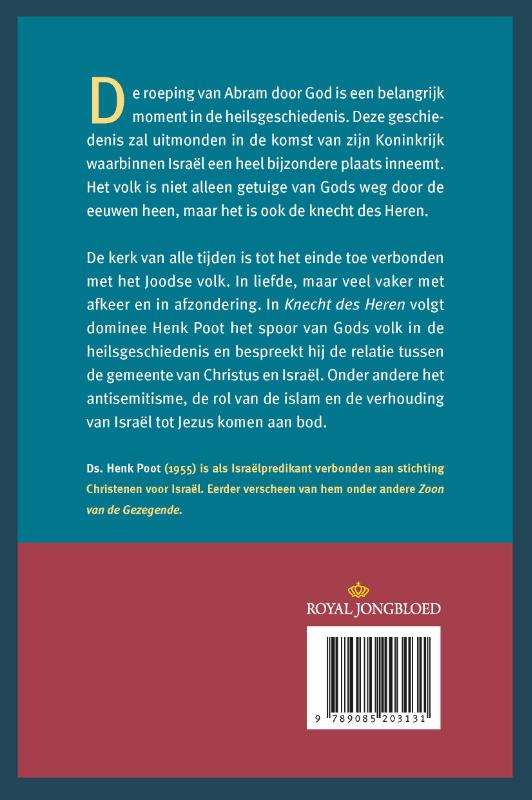 Achterkant van De knecht des Heren