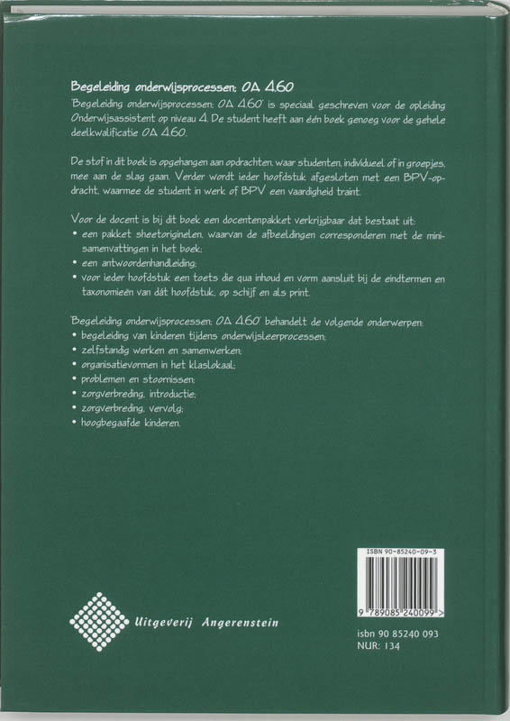 Achterkant van OA 4.60