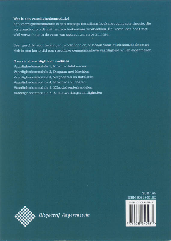 Achterkant van 4 Effectief solliciteren