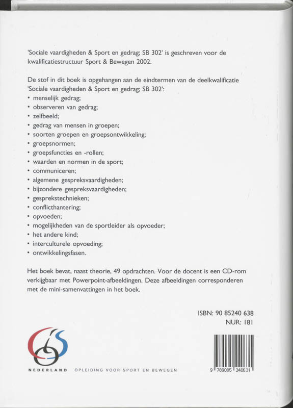 Achterkant van SB 302