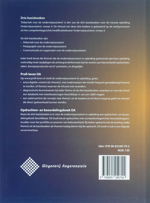 Achterkant van OA4