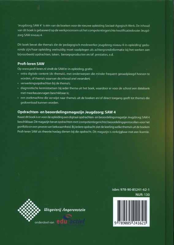 Achterkant van Jeugdzorg SAW 4