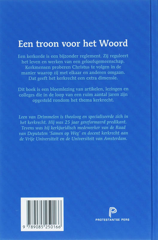 Achterkant van Een Troon voor het Woord