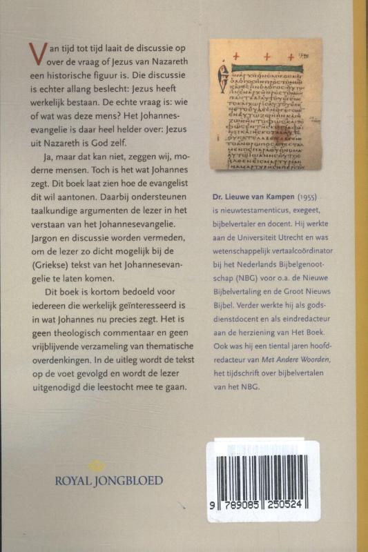 Achterkant van Jezus volgens Johannes