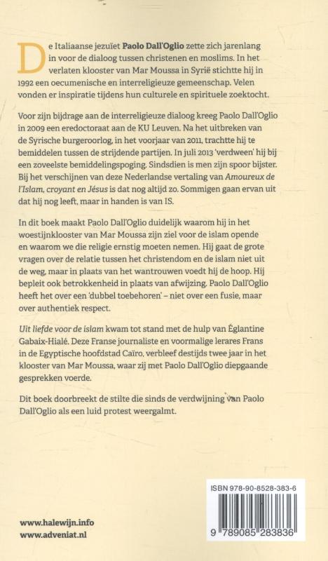 Achterkant van Uit liefde voor de islam