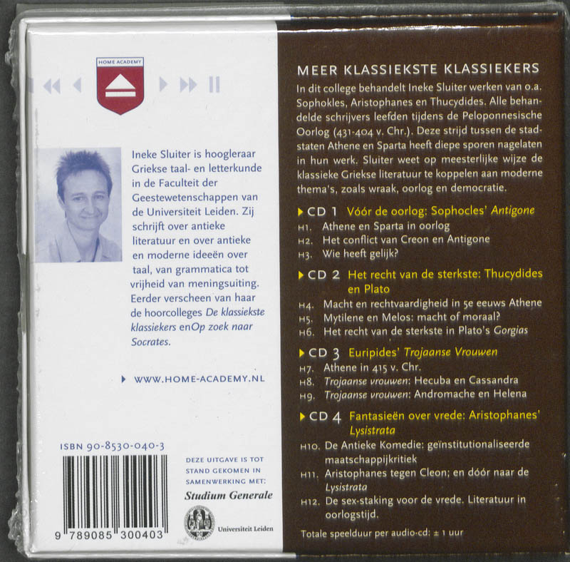 Achterkant van Meer Klassiekste Klassiekers
