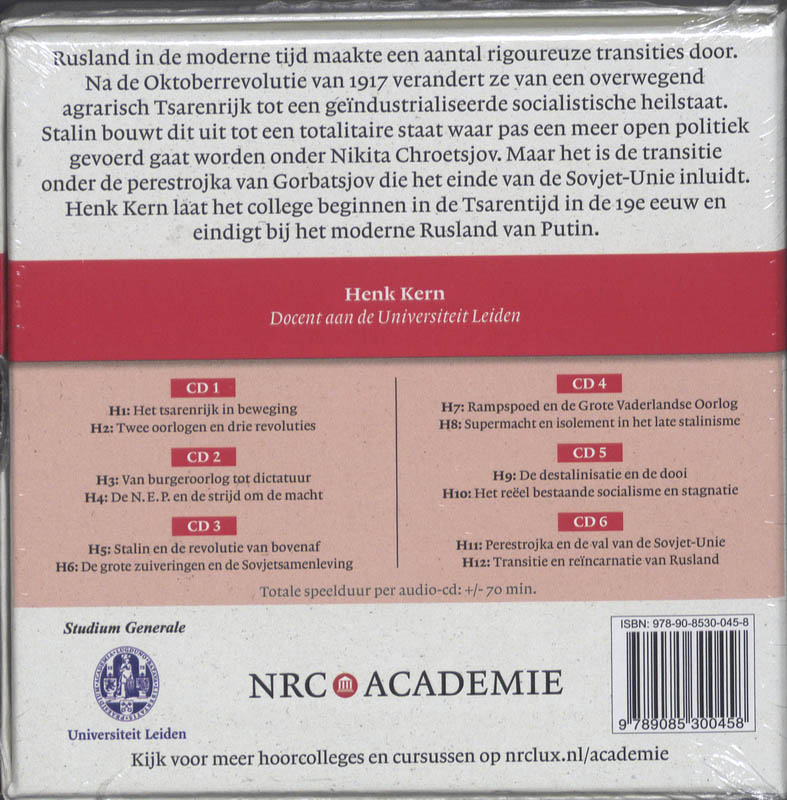 Achterkant van Het Sovjetexperiment