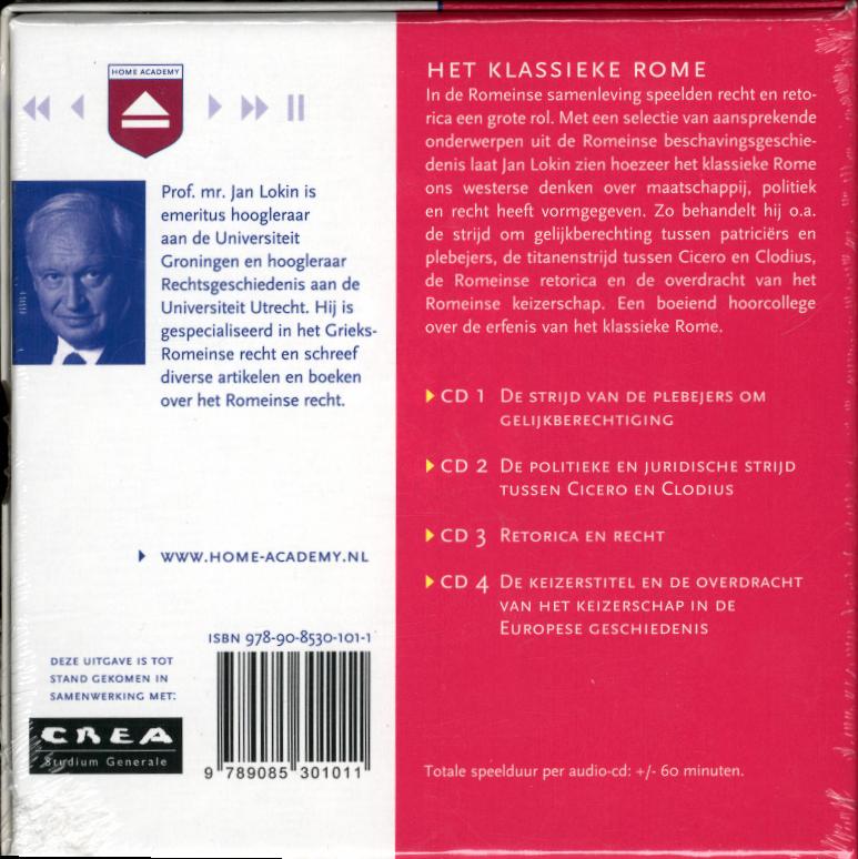 Achterkant van Het klassieke Rome