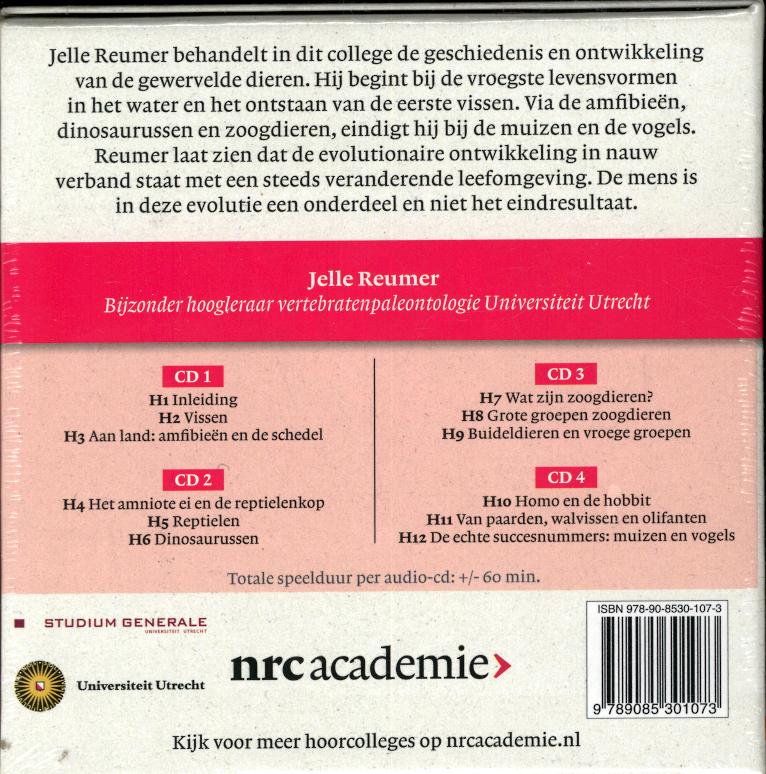 Achterkant van Het ontstaan van dier en mens