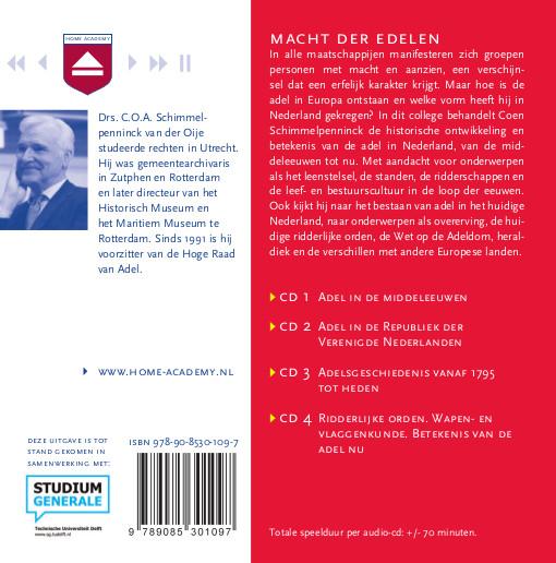Achterkant van Macht der edelen