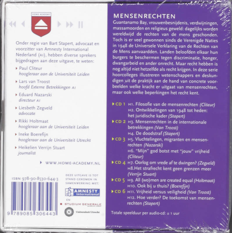 Achterkant van Mensenrechten