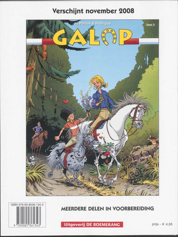 Achterkant van Dubbel galop