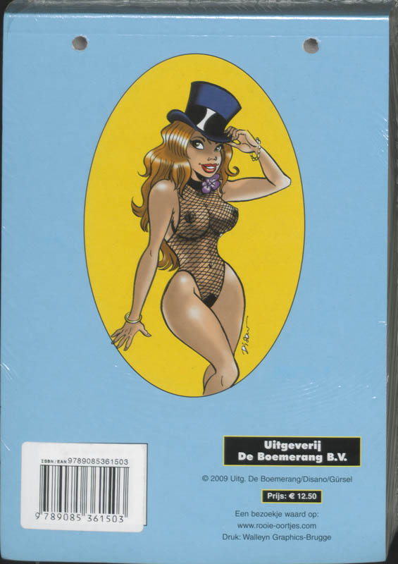 Achterkant van Sexy moppen scheurkalender 2009