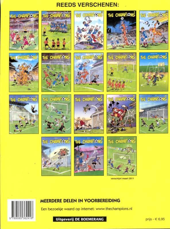 Achterkant van The Champions