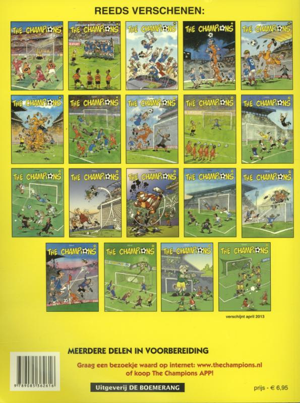 Achterkant van The Champions