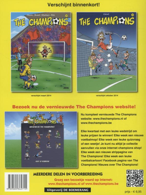 Achterkant van The Champions