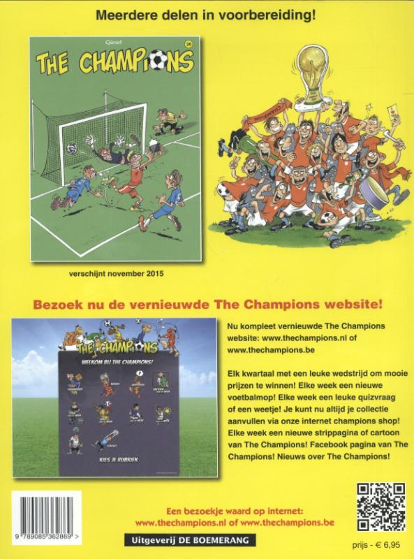 Achterkant van The champions