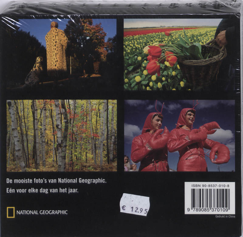 Achterkant van National Geographic Kalender