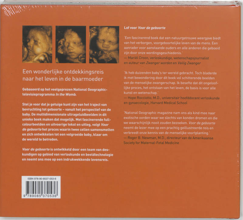 Achterkant van Voor de geboorte