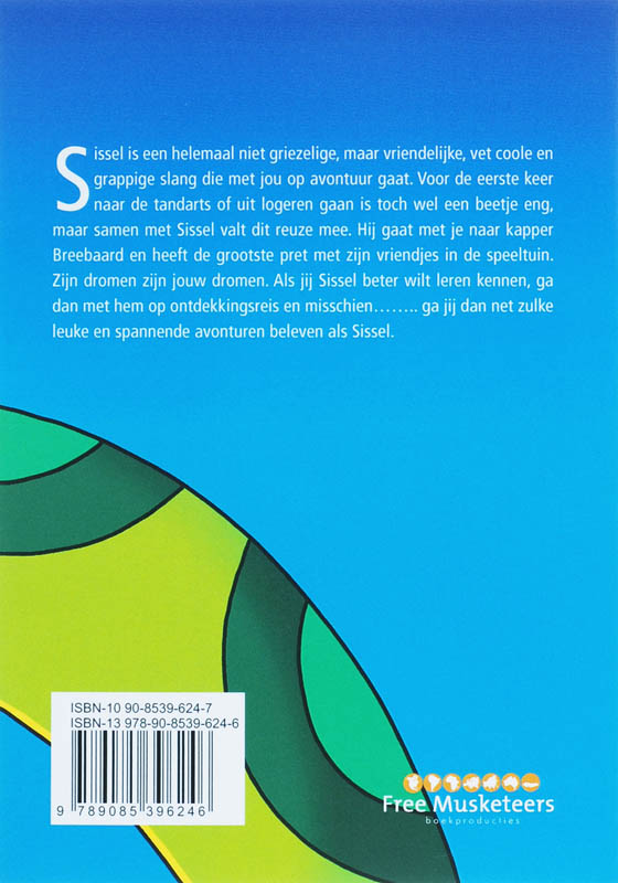 Achterkant van Kiekeboe hier ben ik dan Sissel de slang