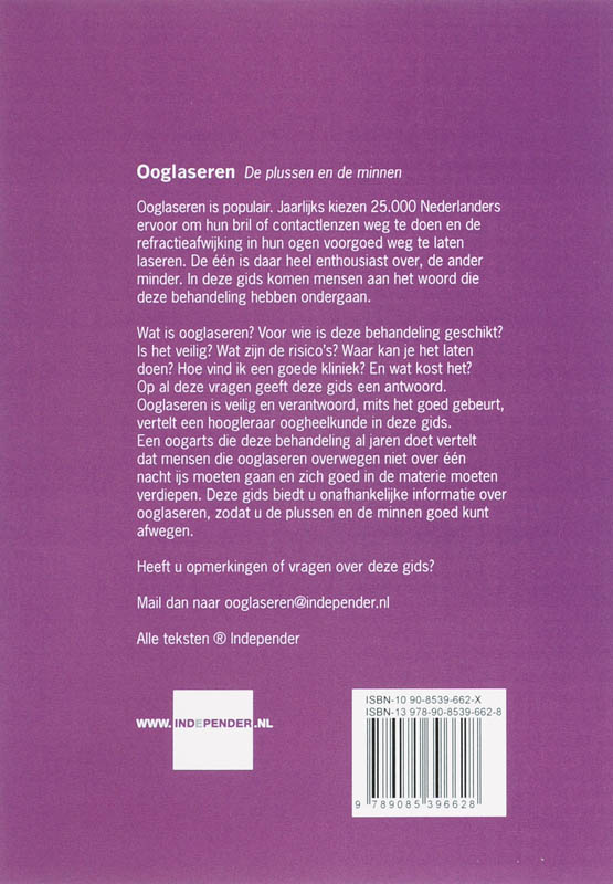 Achterkant van Ooglaseren