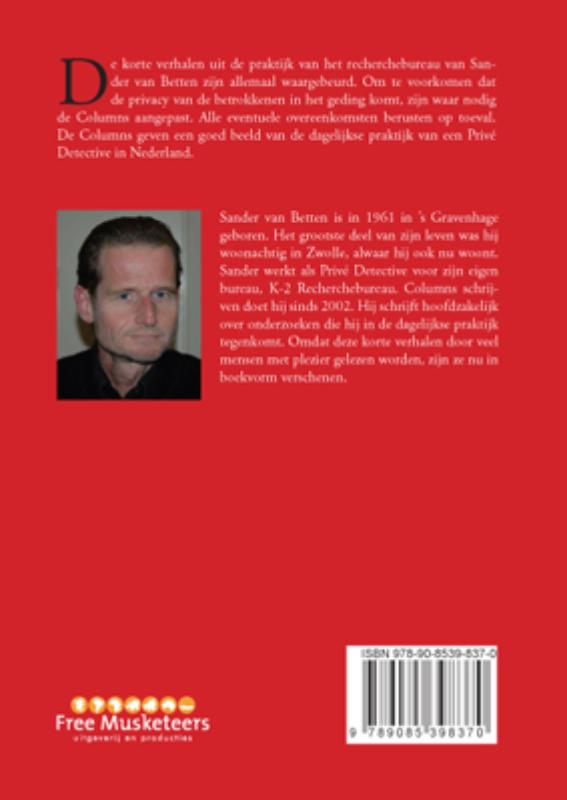 Achterkant van Privé Detective - Columns uit de praktijk