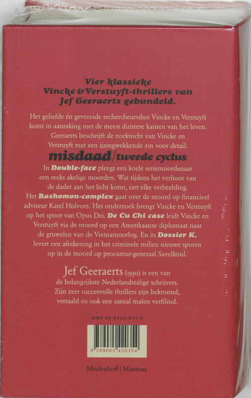 Achterkant van tweede cyclus