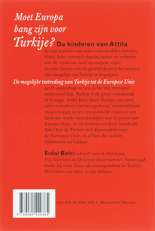 Achterkant van De kinderen van Attila