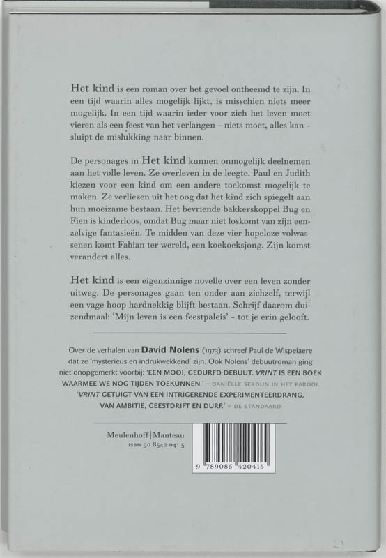 Achterkant van Het kind
