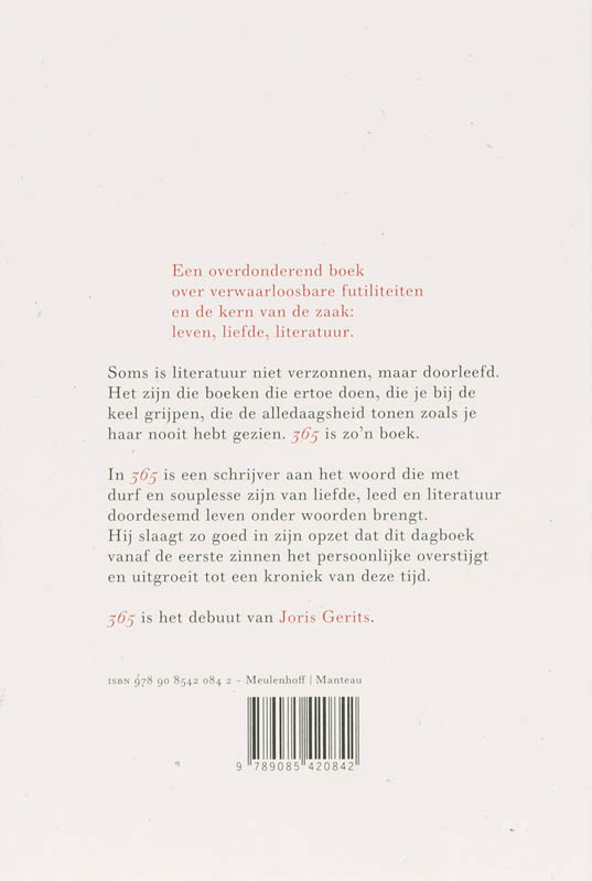 Achterkant van 365