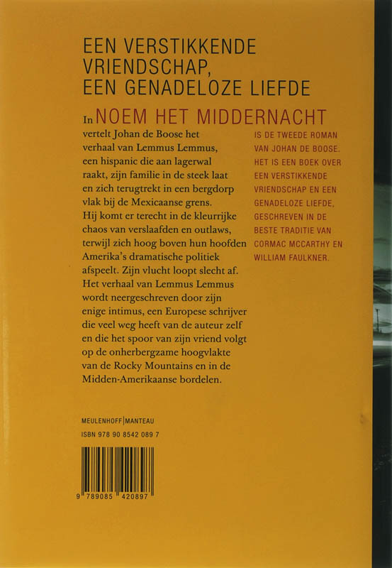 Achterkant van Noem het middernacht