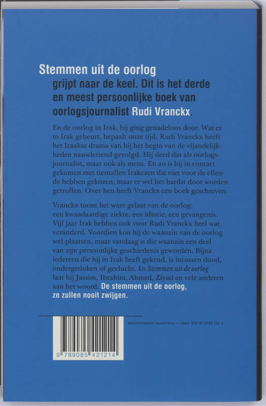 Achterkant van Stemmen uit de oorlog