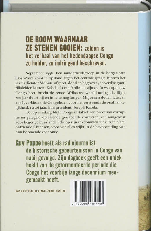 Achterkant van Congodagboek 1996-2009