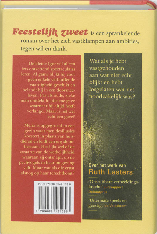 Achterkant van Feestelijk zweet
