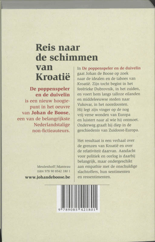 Achterkant van De poppenspeler en de duivelin