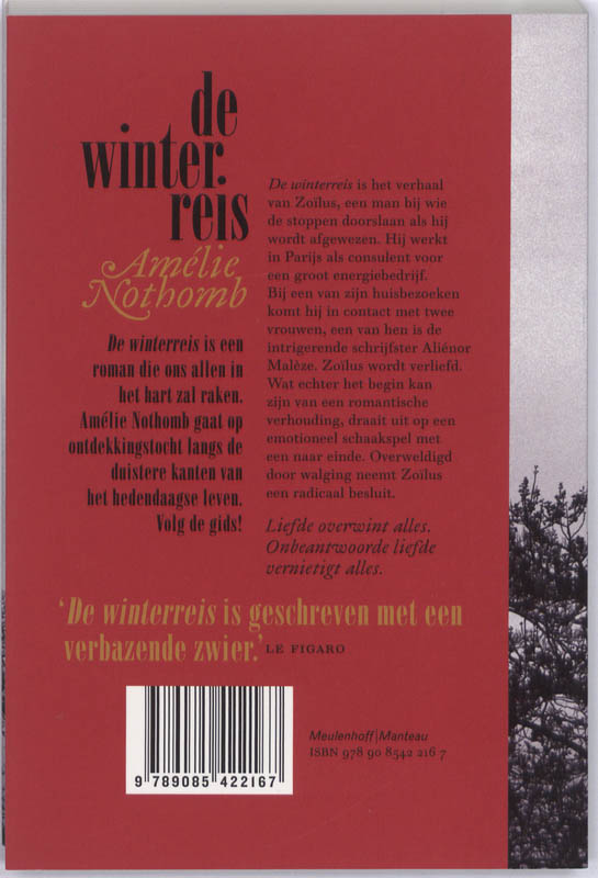 Achterkant van De winterreis