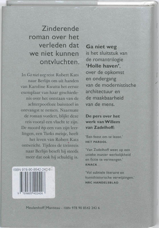 Achterkant van Ga niet weg