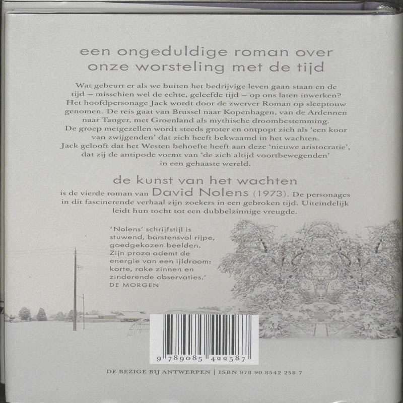 Achterkant van De kunst van het wachten