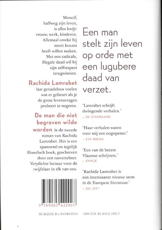 Achterkant van De man die niet begraven wilde worden
