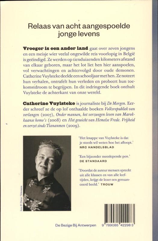 Achterkant van Vroeger is een ander land